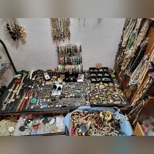 ESTATE COSTUME JEWELRY LOT- 1+ lbs Vintage to Now. NO JUNK - All Wearable